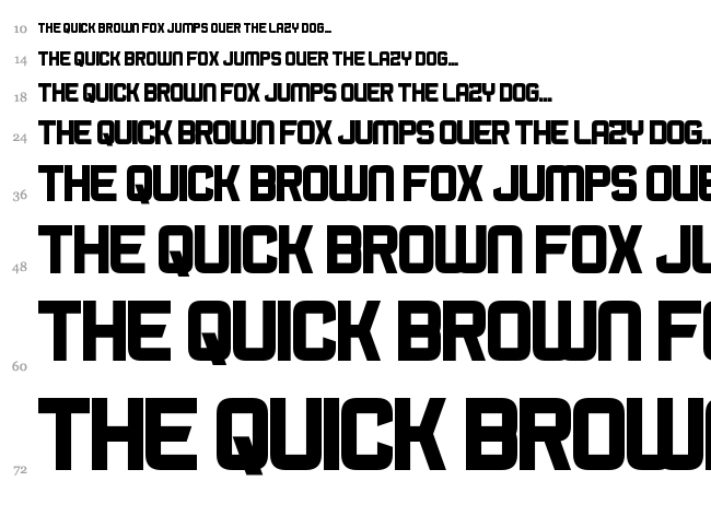 Bromine Cocktail font waterfall